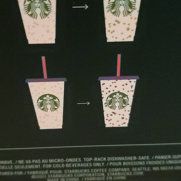 Starbucks NEW Summer 2021 Confetti Color Changing Cups NWT - Picture 5 of 5